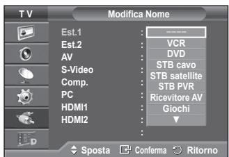SAMSUNG PS50A416C1D - Modifica dei nomi dei dispositivi - 2