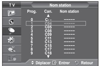 SAMSUNG PS50A416C1D - Attribution de noms aux canaux - 2
