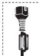 SAMSUNG PS50A416C1D - Ferritkern (Netzkabel, S-Video) - 1