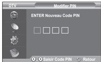 SAMSUNG PS50A416C1D - Modifier PIN / verrouillage parental - 6