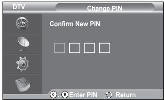 SAMSUNG PS50A416C1D - Change PIN / Parental Lock - 6