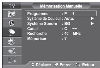 SAMSUNG PS50A416C1D - Mémorisation automatique des canaux - 5