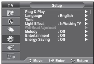 SAMSUNG PS50A416C1D - Language / Light Effect / Melody / Entertainment / Energy Saving - 2
