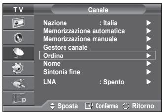 SAMSUNG PS50A416C1D - Ordinamento dei canali memorizzati - 1