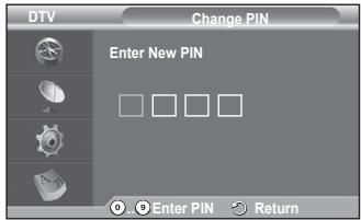 SAMSUNG PS50A416C1D - Change PIN / Parental Lock - 5