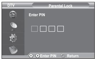 SAMSUNG PS50A416C1D - Change PIN / Parental Lock - 4