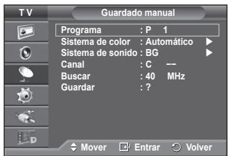 SAMSUNG PS50A416C1D - Memoración automática de canales - 5