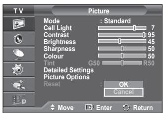 SAMSUNG PS50A416C1D - You can set detailed picture settings. - 1