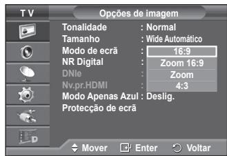 SAMSUNG PS50A416C1D - Posicionar e dimensional o écrà'utilizando a opção Zoom - 5