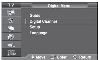 SAMSUNG PS50A416C1D - Ogled menija DTV - 1