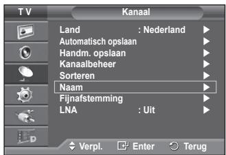 SAMSUNG PS50A416C1D - Kanalen een naam geben - 1
