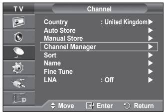 SAMSUNG PS50A416C1D - Adding / Locking Channels - 1