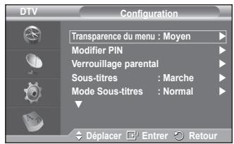 SAMSUNG PS50A416C1D - Modifier PIN / verrouillage parental - 1