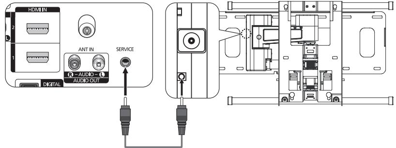 SAMSUNG PS50A416C1D - Regolazione montaggio a parete (kit venduto separamente) - 1