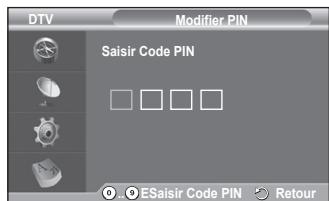 SAMSUNG PS50A416C1D - Modifier PIN / verrouillage parental - 5