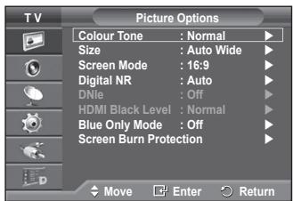 SAMSUNG PS50A416C1D - Positioning and Sizing the screen using Zoom - 2