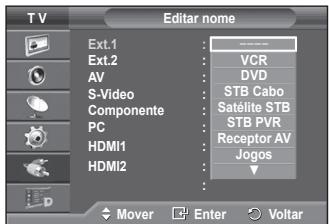 SAMSUNG PS50A416C1D - Pode attribuir um nome à fonte externa. - 2