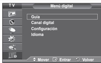 SAMSUNG PS50A416C1D - Previsualización del sistema de menús del DTV - 2
