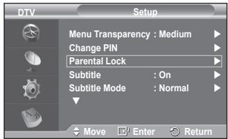 SAMSUNG PS50A416C1D - Change PIN / Parental Lock - 3