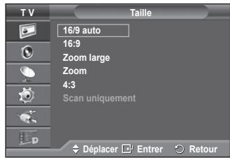SAMSUNG PS50A416C1D - Options d'image - 3