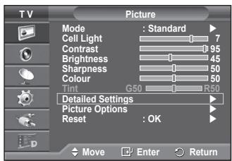 SAMSUNG PS50A416C1D - Customizing the Colour Space - 1