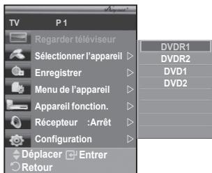 SAMSUNG PS50A550 - Recherche d'appareils anynet+ et basculement entre des appareils - 1