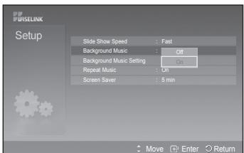 SAMSUNG PS50A550 - Background Music: - 1