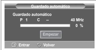 SAMSUNG PS50A550 - Memorización automática de canales - 3