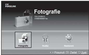 SAMSUNG PS50A550 - V teto nabidce se zobrazuji soubory ve formatu JPEG a slozky ulozené v pametovém zarizení USB. - 1