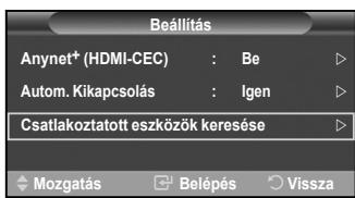 SAMSUNG PS50A550 - Valtas es kereses az Anynet+ eszkozk kozott - 2