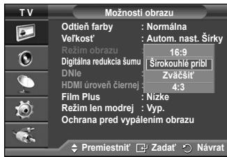 SAMSUNG PS50A550 - Film Plus: Vyp./Nizka/Stredná/Vysoká/Ukázka - 1