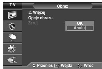 SAMSUNG PS50A550 - Przywracanie domyslnych ustawien obrazu - 1