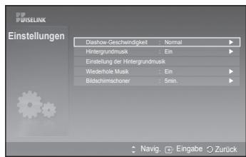 SAMSUNG PS50A550 - Einstellung der Hintergrundmusik: - 2
