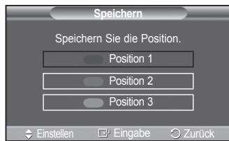 SAMSUNG PS50A550 - Abspeichern der Position - 4