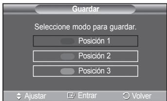 SAMSUNG PS50A550 - Memorización de la posición - 4