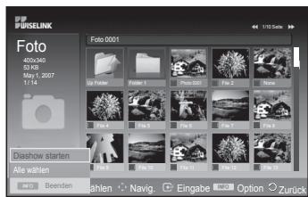 SAMSUNG PS50A550 - Anzeigen von Diashows - 3