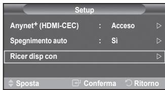 SAMSUNG PS50A550 - Scansione e passaggio da un dispositivo Anynet+ all'alto - 2