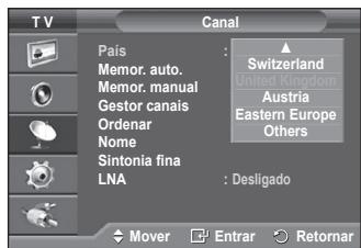 SAMSUNG PS50A550 - Memorizar canais automaticamente - 1
