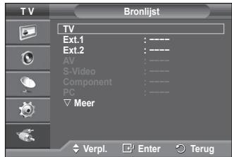 SAMSUNG PS50A550 - Externale signalabronnen bekijken - 2