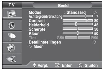 SAMSUNG PS50A550 - Weergave van de menu's - 1