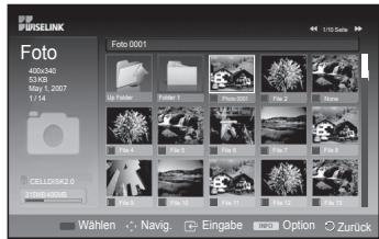 SAMSUNG PS50A550 - Anzeigen von Diashows - 2