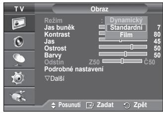 SAMSUNG PS50A550 - Müzete vybrat typ obrazu, ktery nejlépe vyhovuje vašim požadavkum. - 2