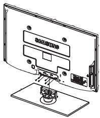 SAMSUNG PS50A550 - Cómo montar la base del soporte (según el Modelo) - 1