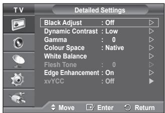 SAMSUNG PS50A550 - You can set detailed picture settings. - 2