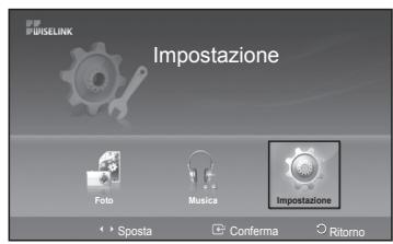 SAMSUNG PS50A550 - Uso del menu Impostazione - 1