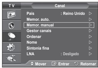SAMSUNG PS50A550 - Memorizar canais manualmente - 1