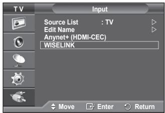 SAMSUNG PS50A550 - Using the WISELINK Menu - 1