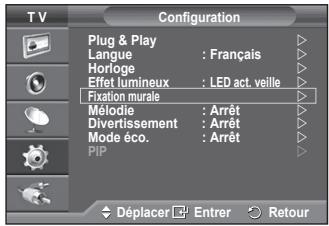 SAMSUNG PS50A550 - Mémorisation de la position - 1