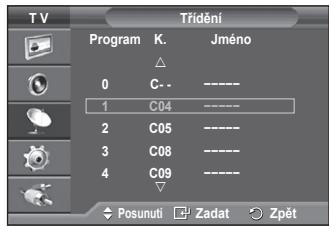 SAMSUNG PS50A550 - Přirazováni názvů kanálum - 2
