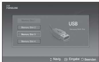 SAMSUNG PS50A550 - Verwendend des WISELINK-Menüs - 2